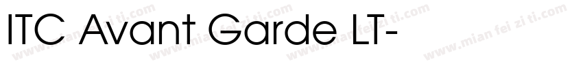 ITC Avant Garde LT字体转换